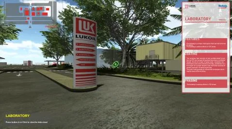 Realtà virtuale per un impianto petrolifero